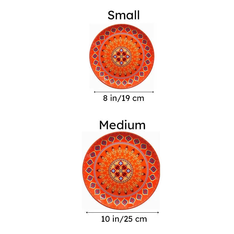 Ikkat Patterned Decorative Plate media 7
