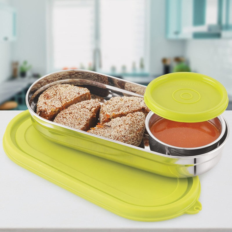 Elvra Go Lunch Box (100 mL,450 mL) - Two Piece Set media 4