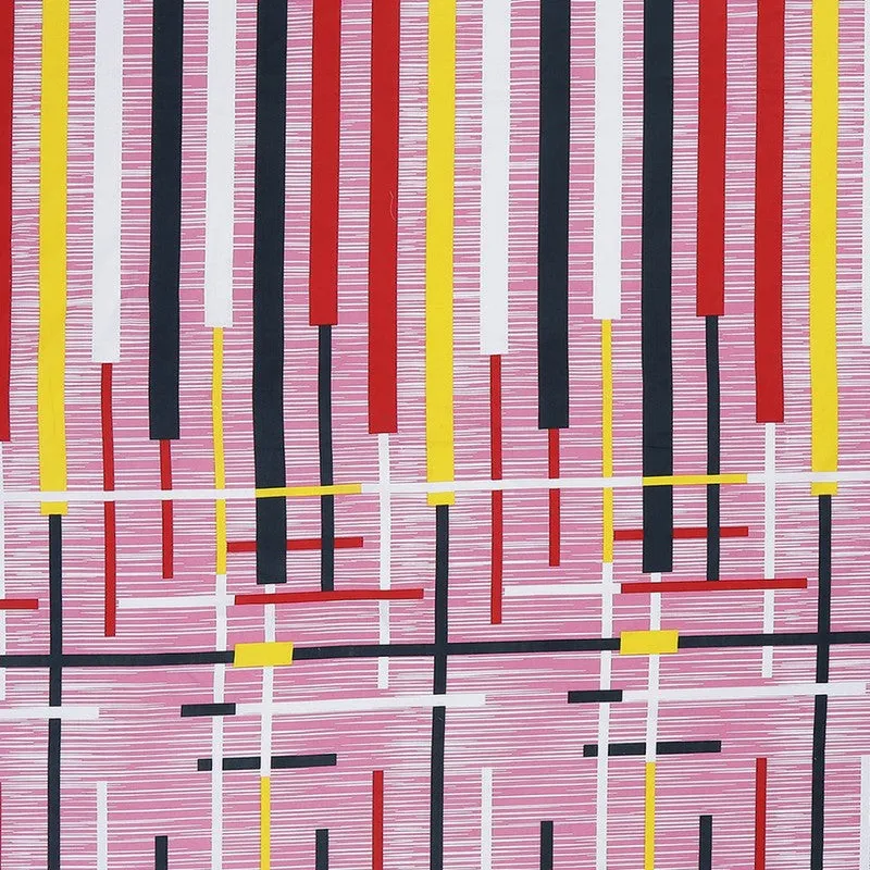 Monte Carlo Flow Stripe Cotton Bedsheet (Pink) - 104 TC media 7
