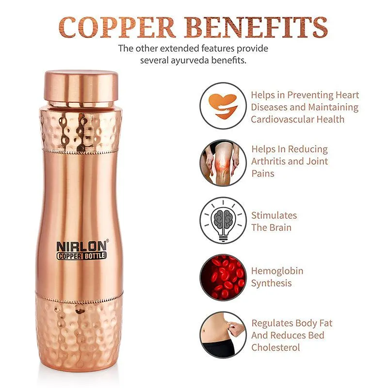 Sarmie Copper Water Bottle - 950 mL media 5