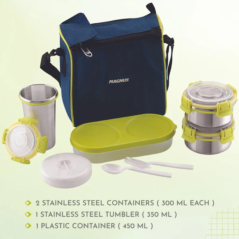 Kavro Smart Lunch Box with Lunch Bag - Five Piece Set media 9