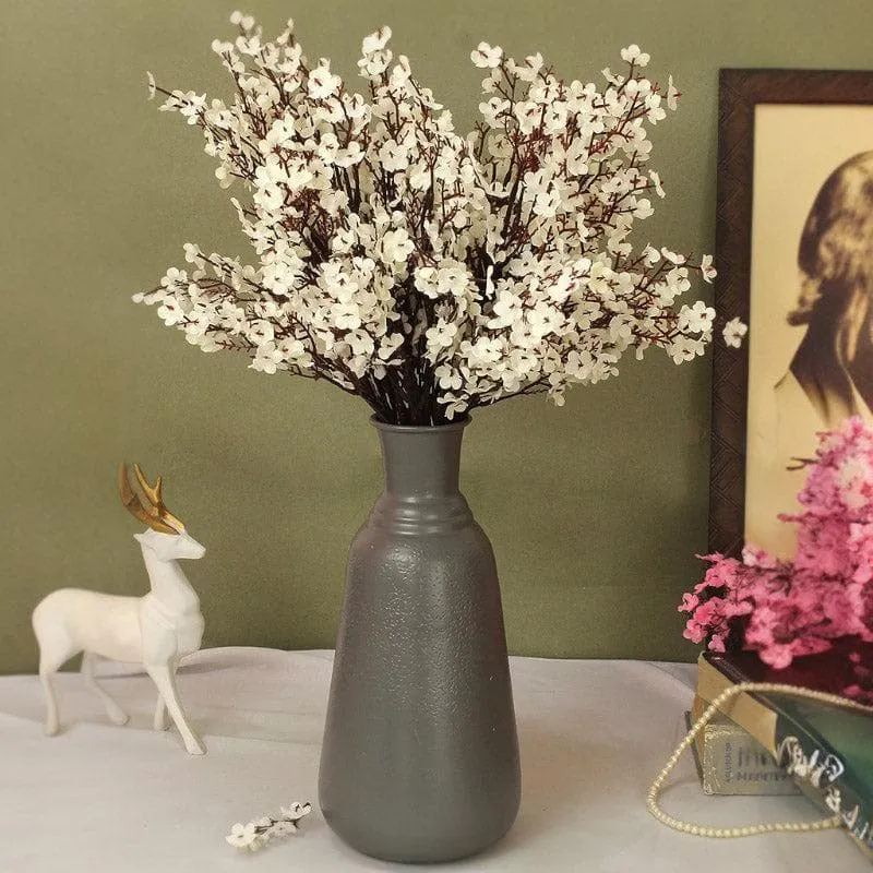 Faux Gypsophilia Polyester Artificial Flower - Set Of Five media 1