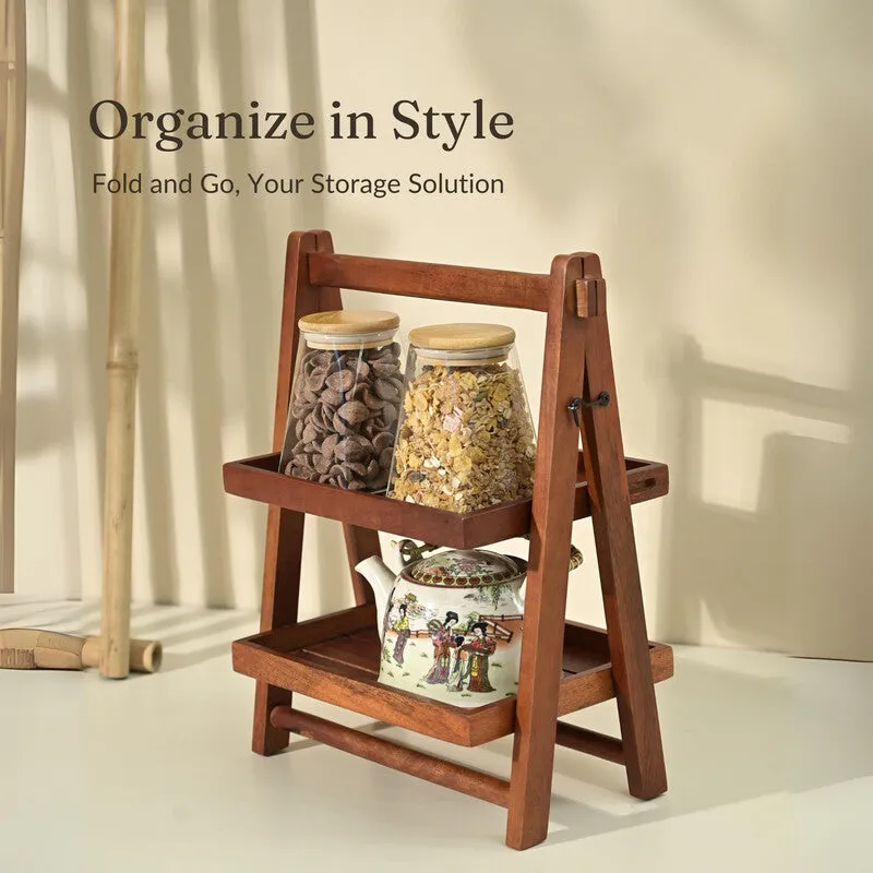 Mojo Wooden Double Decker Organizer media 1