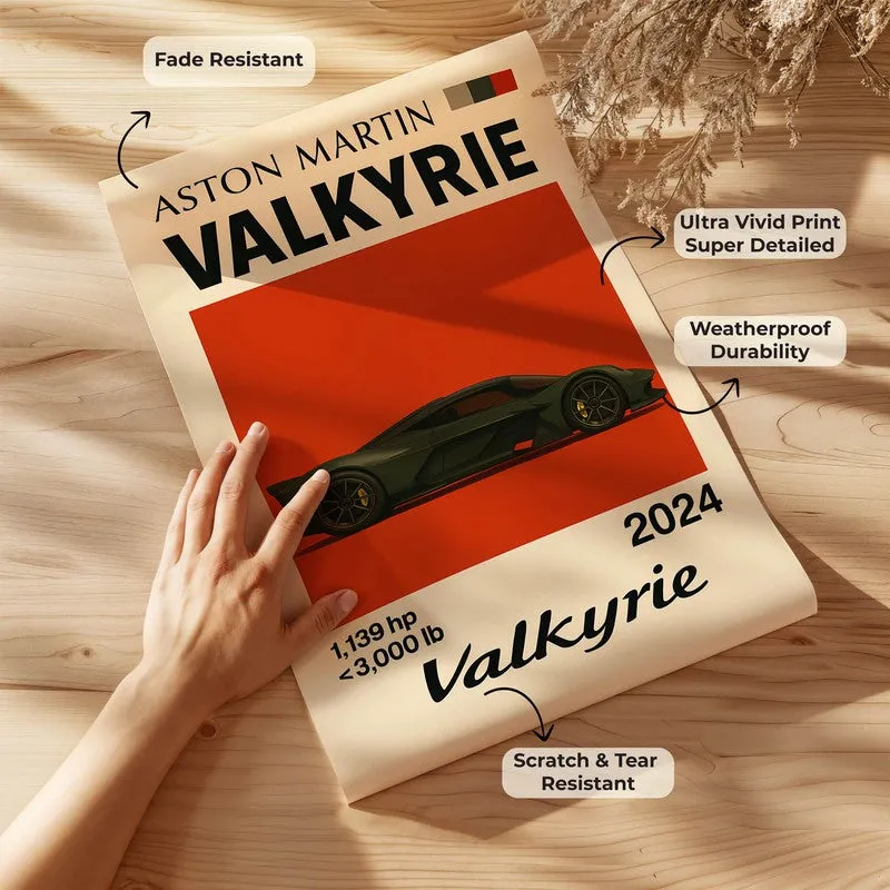 Aston Martin Valkyrie Wall Poster media 7