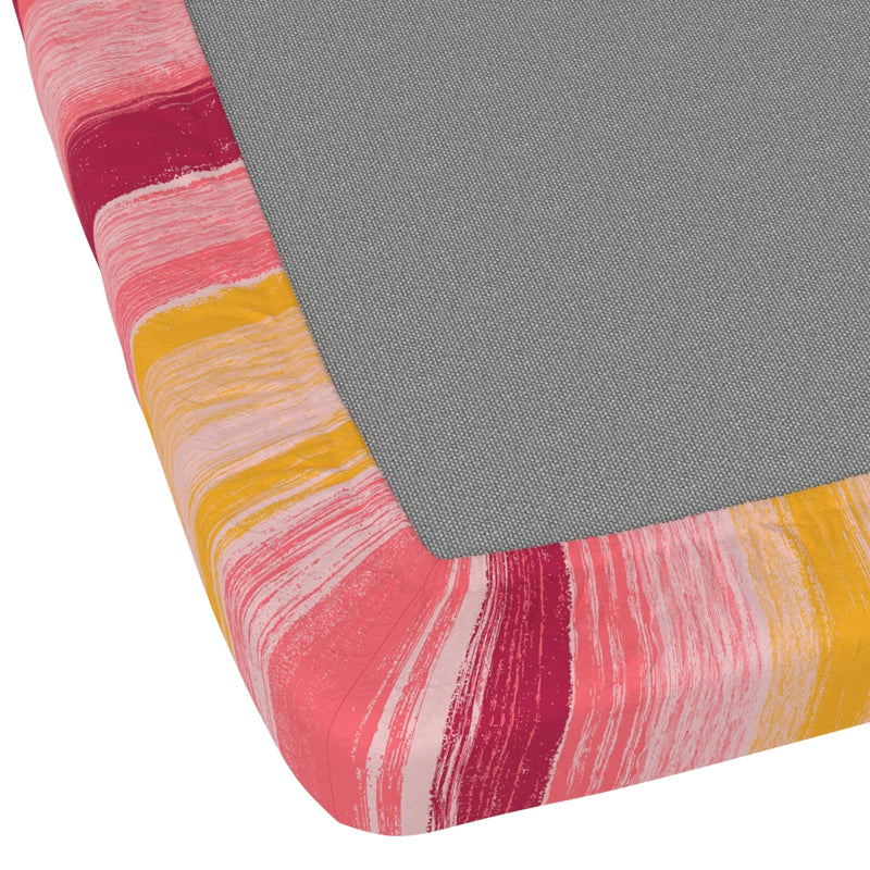 Stripes & Petals Fitted Microfiber Microfiber Bedsheet - 135 GSM media 6