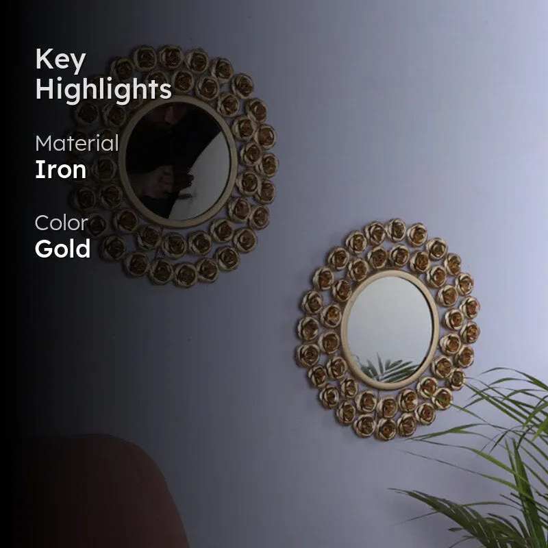Hima Bloom Wall Mirror - Set Of Two media 2