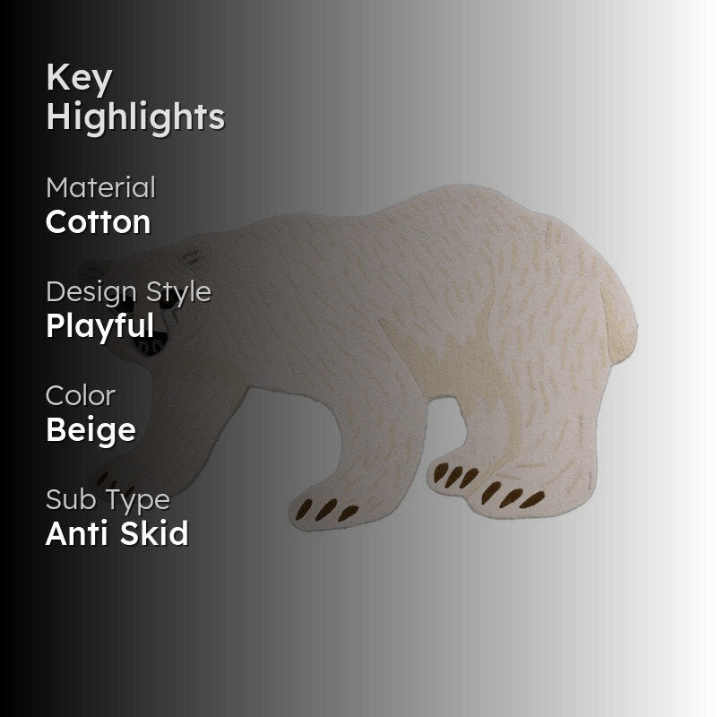 Snow Bear Cotton Carpet media 2