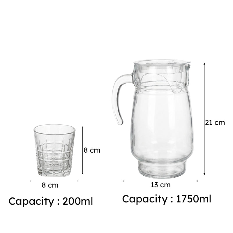 Abo 1750 ML Jug With 280 ML Glass - Seven Piece Set media 7