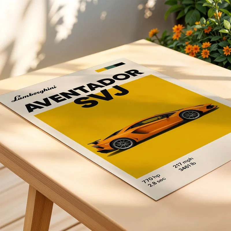 Aventador SVJ Wall Poster media 4