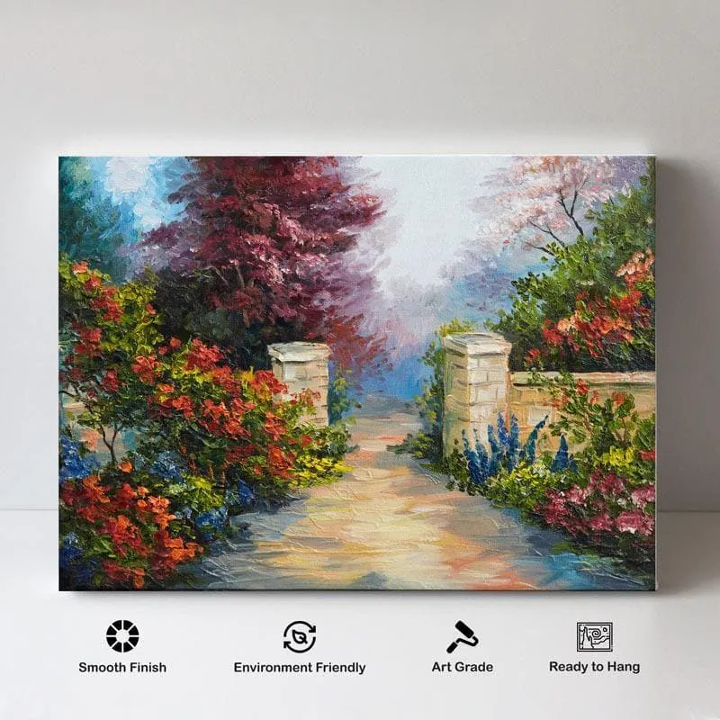 That House Near The Sea Canvas Wall Painting - Gallery Wrap media 4