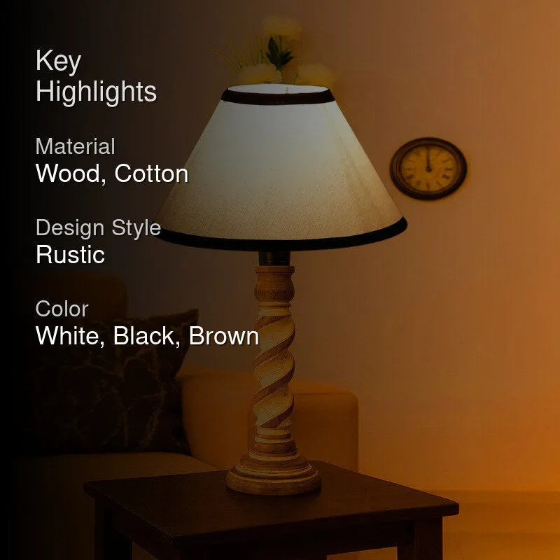 Modera Nexo Wooden Table Lamp - White media 2