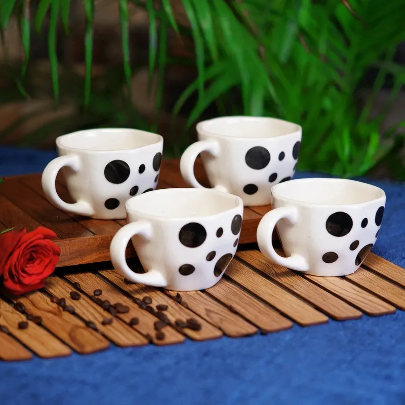 Cocoa Ceramic Coffee Mug (230 mL Each) - Set Of Four media 1