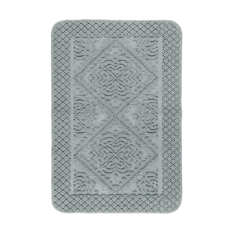 GentleStep Cotton Bath Mats (Grey) - Set of Two media 4