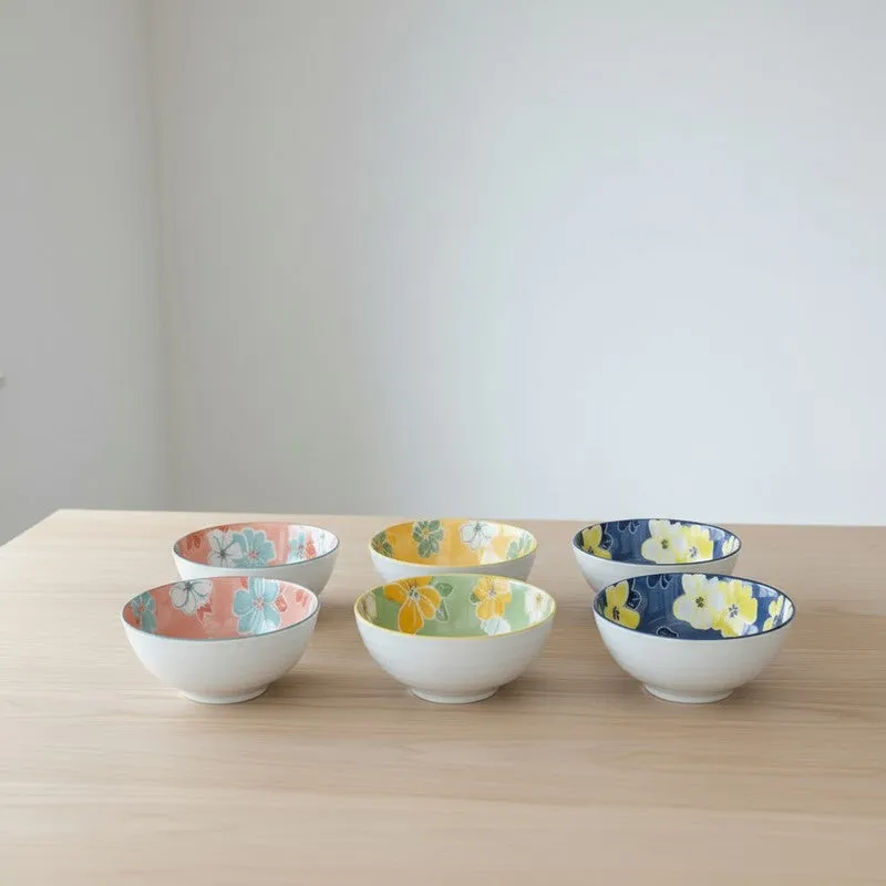 Feast Bloom Ceramic Serving Bowls (400 mL Each) - Set Of Six media 5