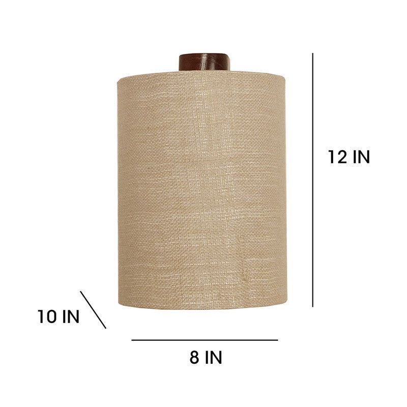 Phidian Jute & Wooden Wall Lamp media 8