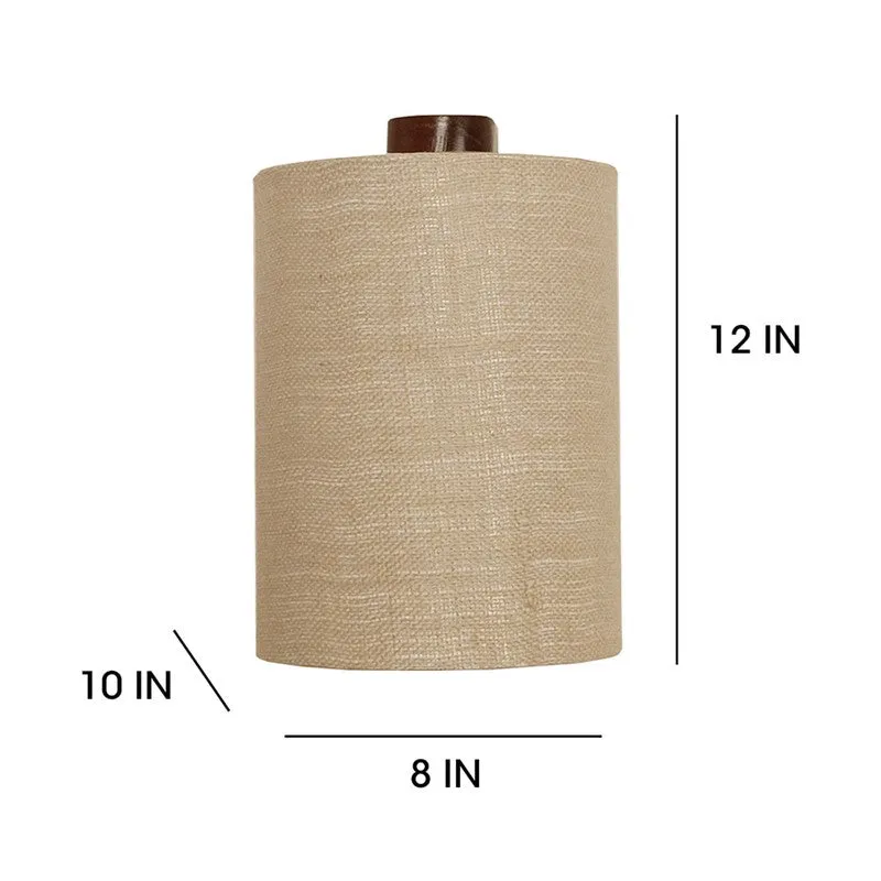 Phidian Jute & Wooden Wall Lamp media 8
