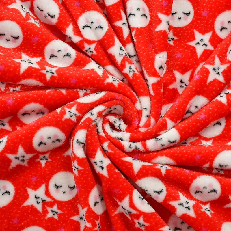 Moon & Stars Kids Throw - Red media 4
