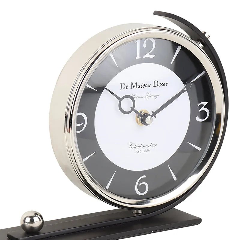 Dextri Analog Table Clock - Silver media 4