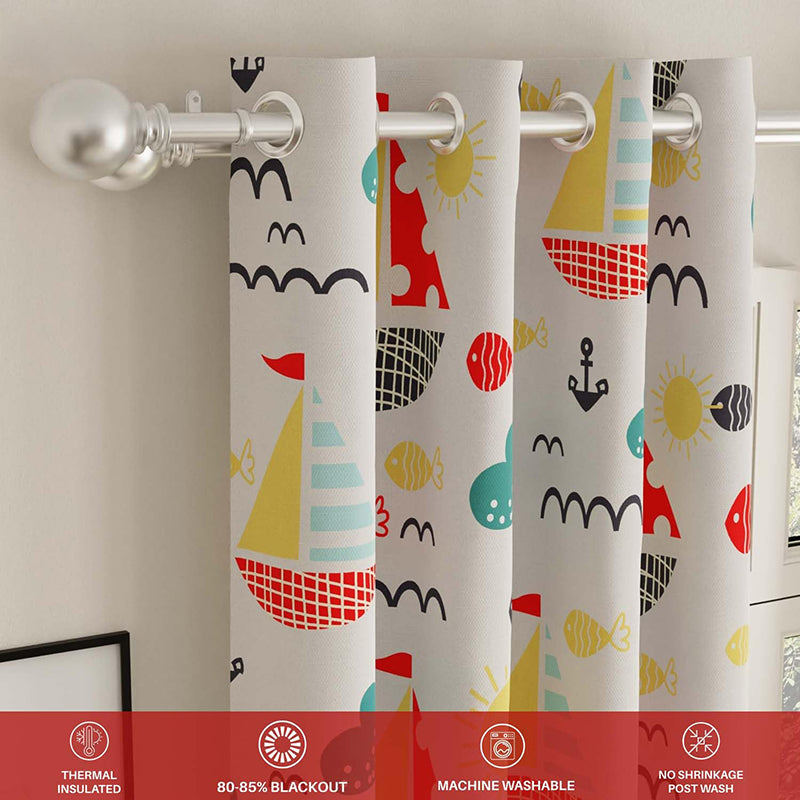 Urban Space Beach Day Blackout Curtain - Multicolor media 5