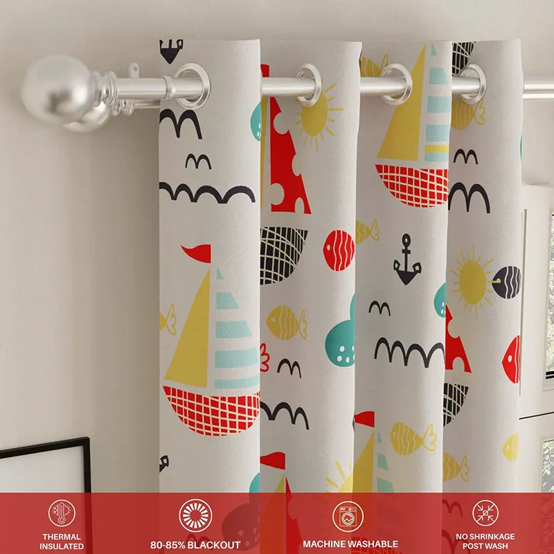 Urban Space Beach Day Blackout Curtain - Multicolor media 5