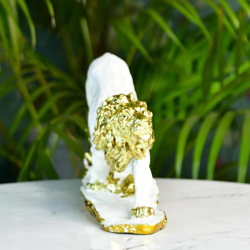 White Pristine Leo Showpiece media 6