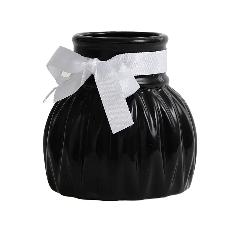 Faire Carve Ceramic Vase - Black media 3