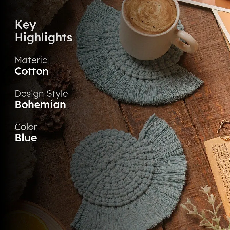 Dover Handcrafted Coaster (Blue) - Set Of Two media 2