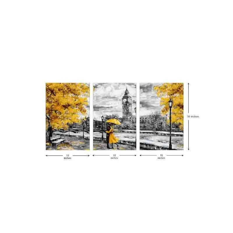 Love In Paris Poly Canvas Wall Art - Three Piece Set media 7