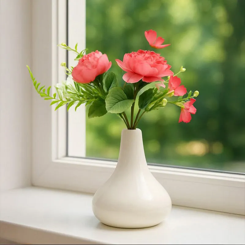 Rossity Faux Rose Bouquet (Pink) - Set Of Three media 1