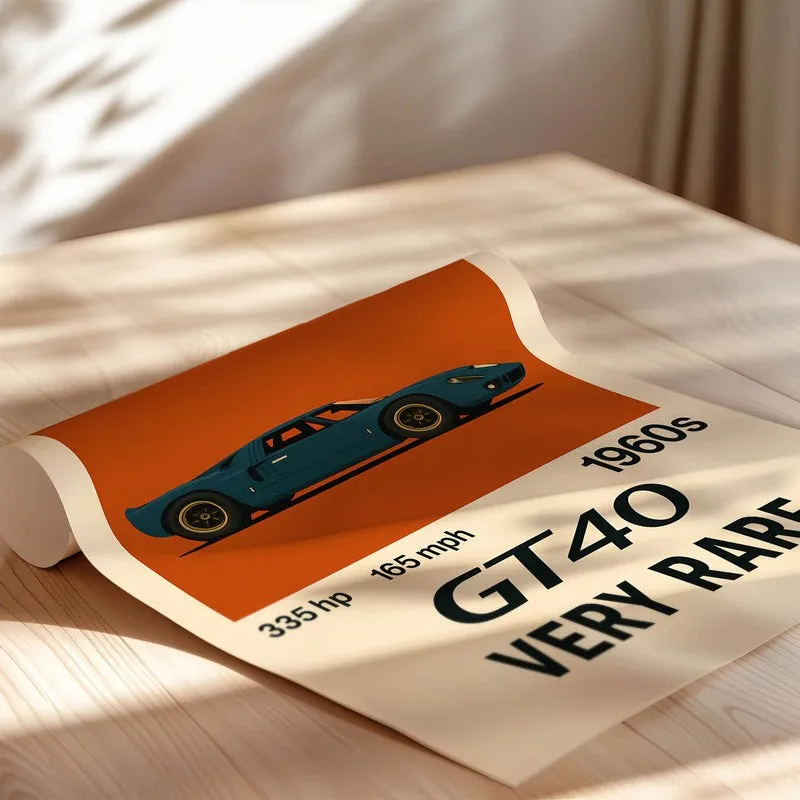 Ford GT40 Legend Wall Poster media 5