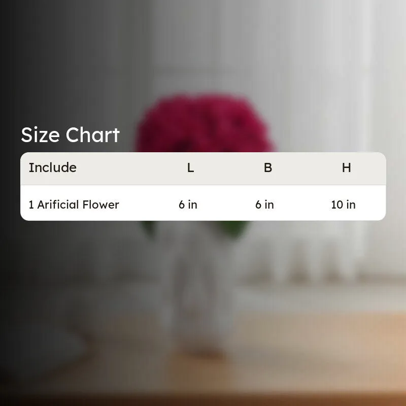 Aurielle Rose Fabric Artificial Flower - Dark Pink media 8