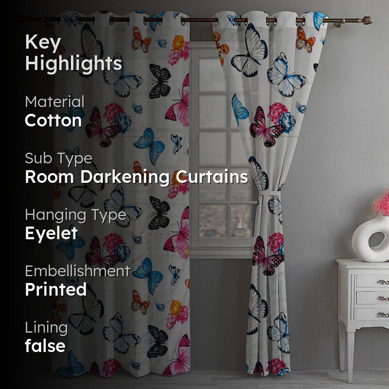 Titli Dreams Room Darkening Curtain - Set Of Two media 2
