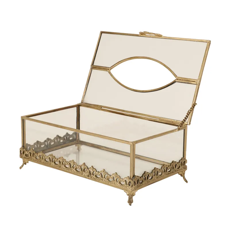Janva Brass Tissue Box media 4