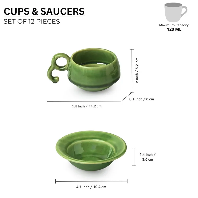 Eita Ceramic Tea Cup (120 mL Each) - Set of Six media 7