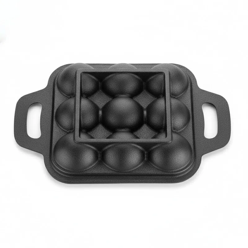 Gripappe Square Cast Iron Paniyaram Pan media 6