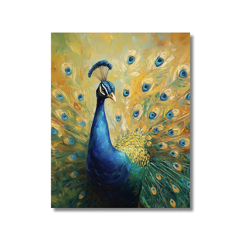 Peacock Majesty Wall Painting media 3