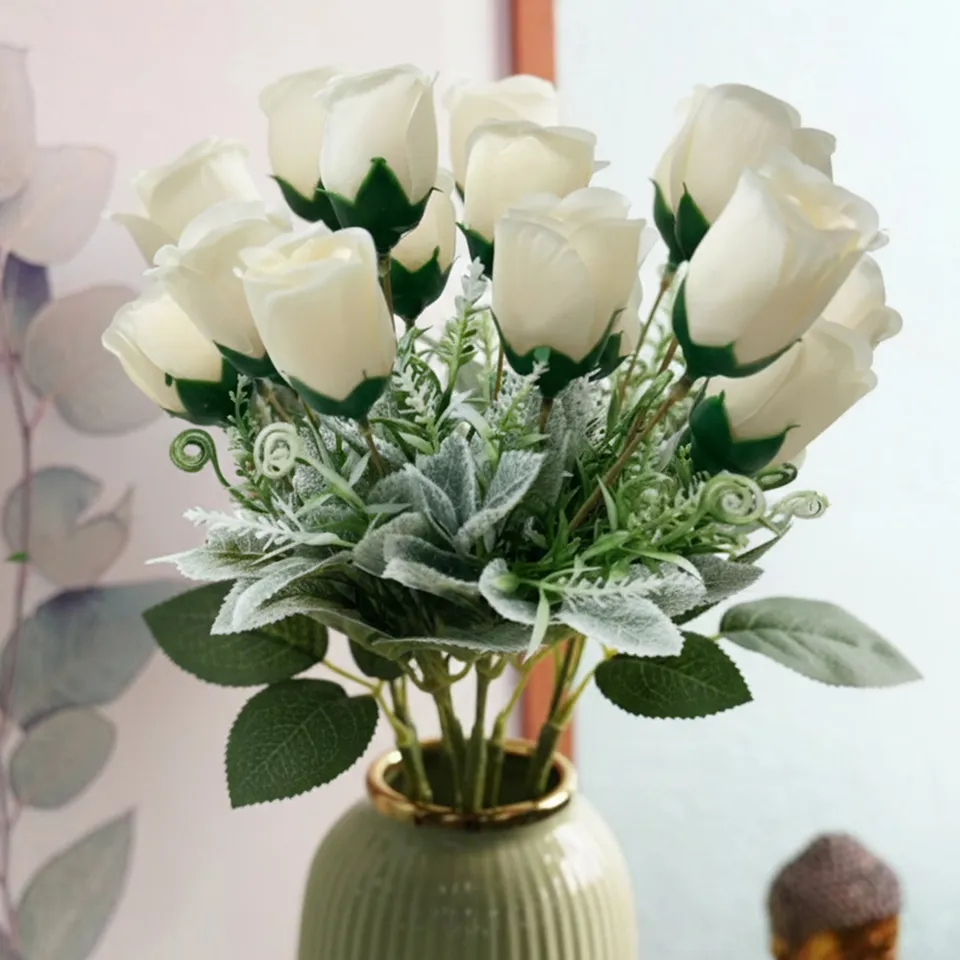 Ethereal White Rose Artificial Flower media 4