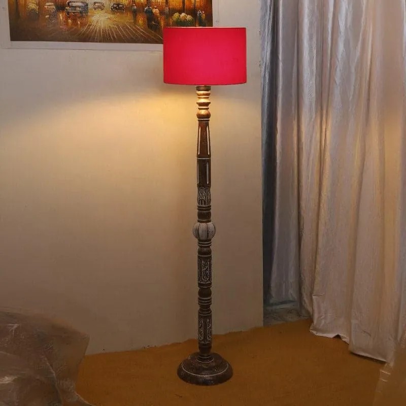 Colton Dona Floor Lamp - Cherry Red media 1