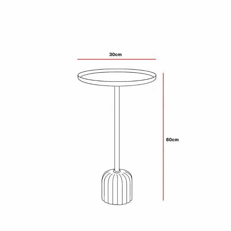 Fig Living MinimaLuxe Metal & Ceramic Side Table media 9