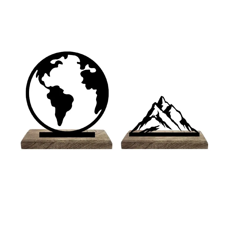 Global Perspectives Showpiece - Set Of Two media 6