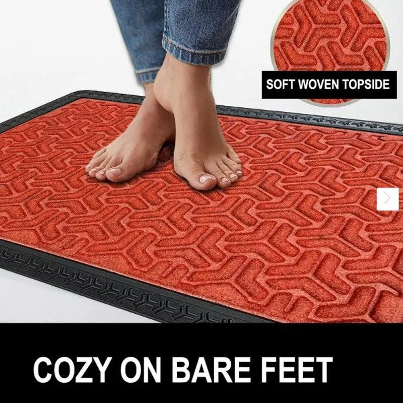 Maxo Antiskid Rubber Door Mats - Red media 4