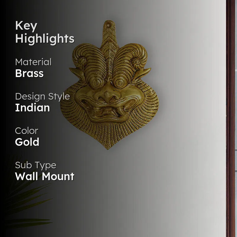 Yali Mukha Brass Wall Accent media 2