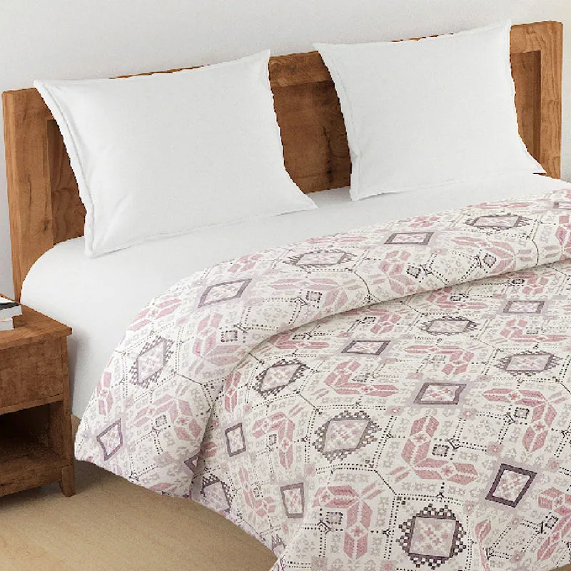 Swayam Alyona Cotton Comforter (Pink) - 150 GSM media 6