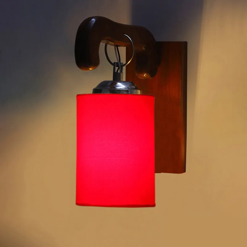 Klarion Wooden Wall Lamp - Red media 5