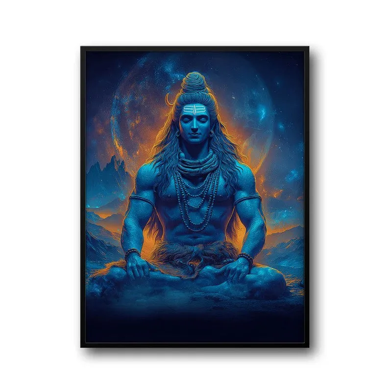 Peaceful Mahadev Meditating I Archival Paper Wall Art media 7