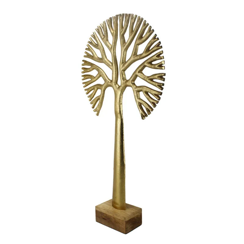 Masai Agna Tree Showpiece - Gold media 4