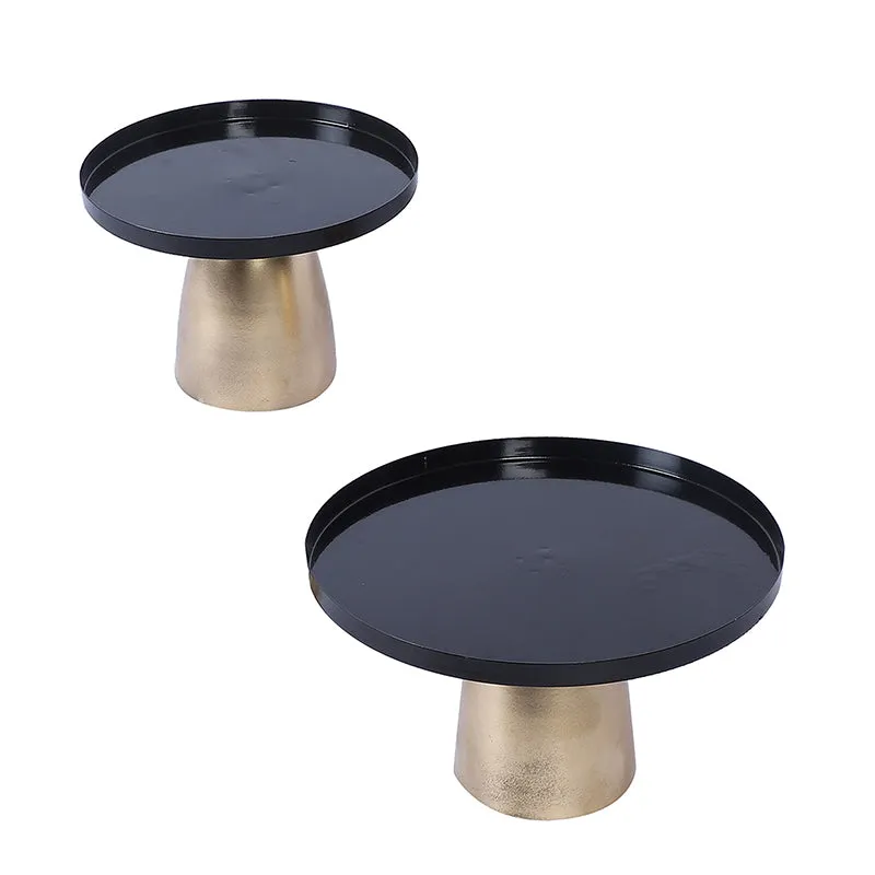 Sol Noir Iron Cake Stand - Set Of Two media 3