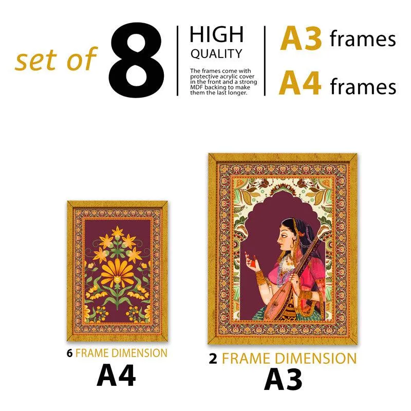 Mumtaz Shahjahan Wall Art - Set Of Eight media 4