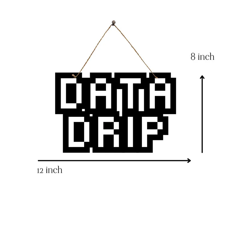 Data Drip Mild Steel Wall Accent media 5
