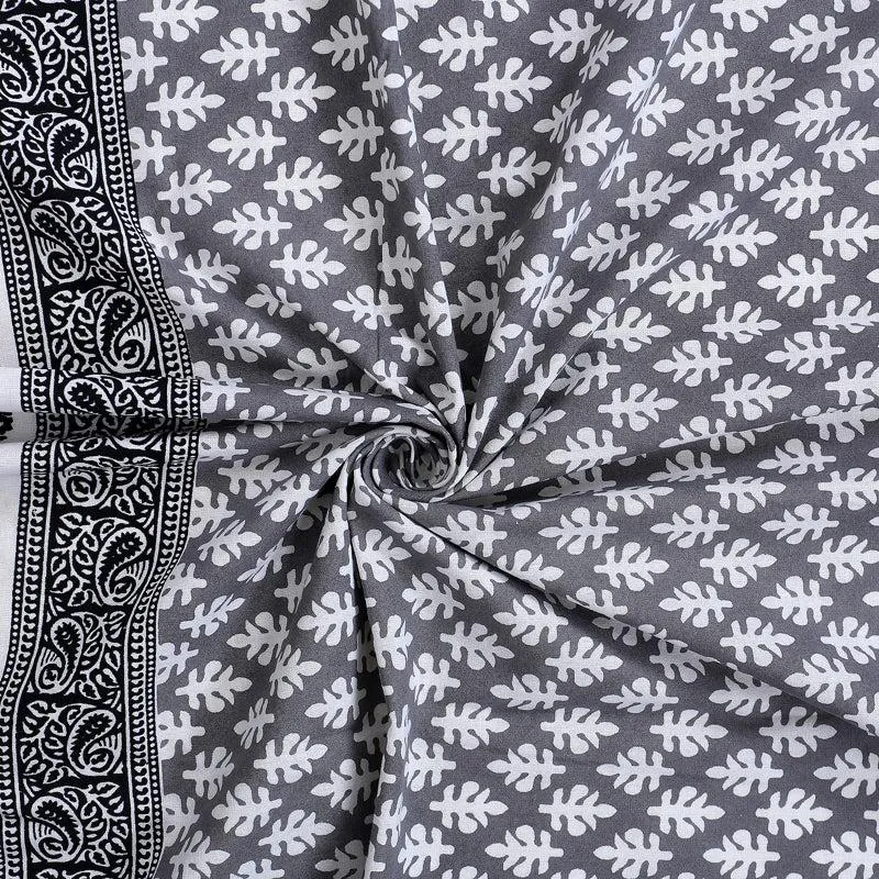 Suvarna Printed Diwan Set (Grey) - Six Piece Set media 5
